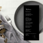 ROE Zwart & Wit Eenvoudig Wieden Diner Menu<br><div class="desc">Gemaakt voor jou!</div>
