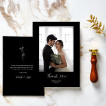 ROE Zwart & Wit Eenvoudige foto bruiloft