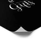 ROE Zwart & Wit Kaarten Cadeaubordje Poster (Hoek)