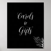 ROE Zwart & Wit Kaarten Cadeaubordje Poster (Voorkant)