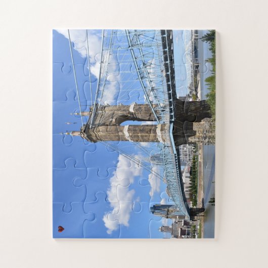 Roebling Bridge Ohio Legpuzzel (Verticaal)