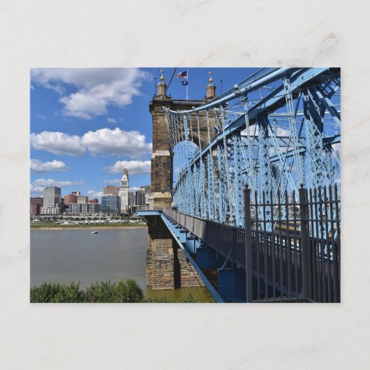 ROEBLING BRUG CINCINNATI Ansichtkaart Briefkaart (Voorkant)