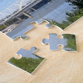 Roebling-brug Ohio. Kerstgroeten Legpuzzel (Zijkant)