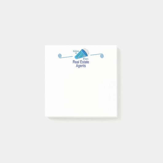 Roeep uit voor makelaars post-it® notes (Voorkant)