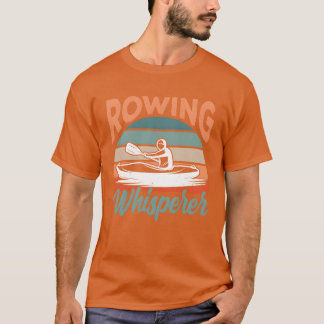 Roei Fluisteraar Crew Roei Roeier Sport retro retr T-shirt