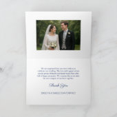 Roei riemen eerste letters foto bedankkaart (Binnen)