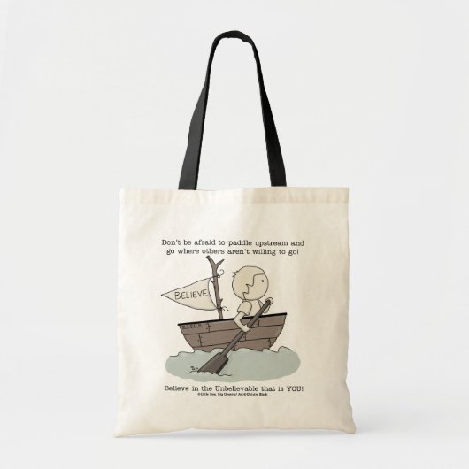 Roei stroomopwaarts tote bag (Voorkant)