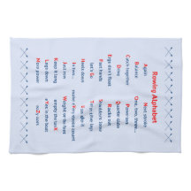 Roeialfabet bleek blauw