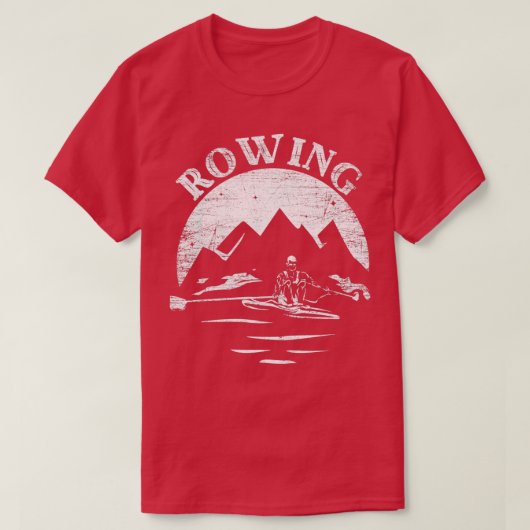 Roeiboat 4 t-shirt (Design voorkant)