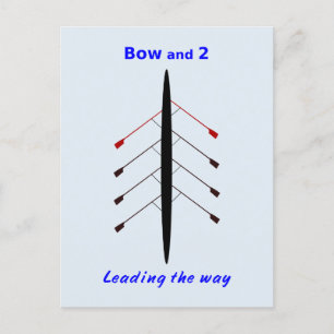 Roeiboog twee leiden de weg briefkaart