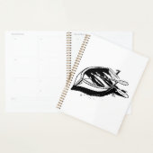 Roeiboot Illustratie Nautilus Zwart en Wit Planner (Display)