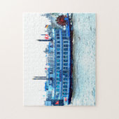 Roeiboot Mississippi. Legpuzzel (Verticaal)