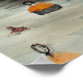 Roeiboot Nautilus Boot Waterverf Poster (Hoek)