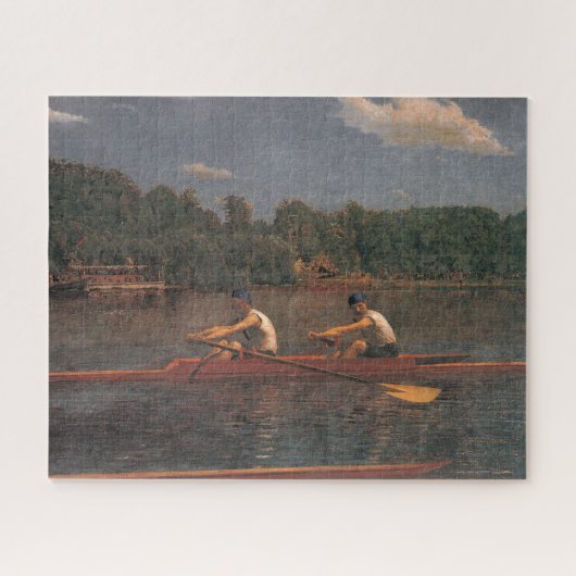 Roeiboot Race op de rivier (door Thomas Eakins) Legpuzzel (Horizontaal)