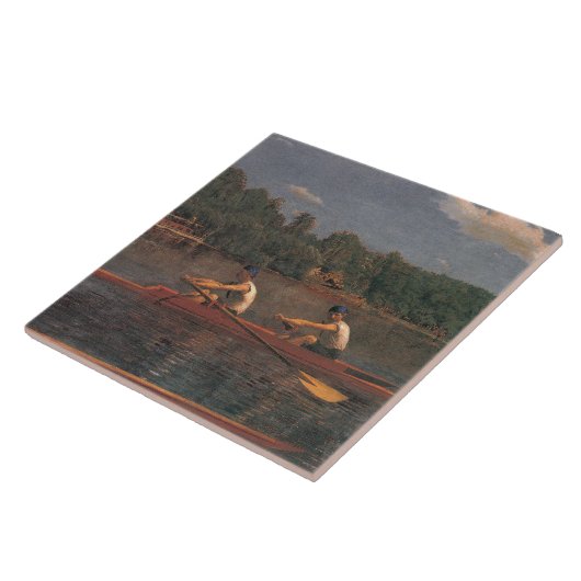 Roeiboot Race op de rivier Tegeltje (Zijkant)