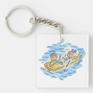 roeiboot sleutelhanger