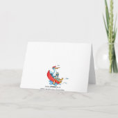 Roeiboot Stork Baby - Geboorteaankondiging Aankondiging (Achterkant)