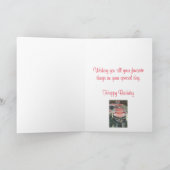 Roeiboot waterverf Verjaardag Kaart (Binnen)