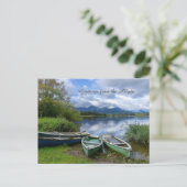 Roeiboten aan het meer - Allgäu Briefkaart (Staand voorkant)