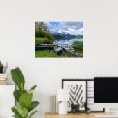 Roeiboten aan het meer - Allgäu Poster (Thuiskantoor)