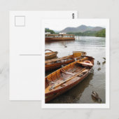 Roeiboten: Derwentwater Briefkaart (Voorkant / Achterkant)