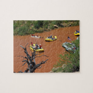 Roeiboten draaien de Colorado River op Legpuzzel