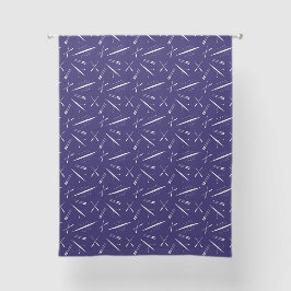 Roeiboten en riemen Blauw en wit patroon