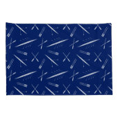 Roeiboten en roeiriemen Navy Blauw en Wit Patroon Kussensloop (Achterkant-Rechts)