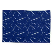 Roeiboten en roeiriemen Navy Blauw en Wit Patroon Kussensloop (Achterkant)