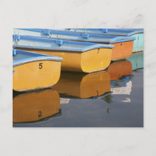 Roeiboten in Henley-on-Thames op de rivier de Thee Briefkaart