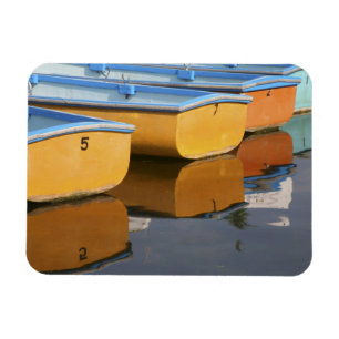 Roeiboten in Henley-on-Thames op de rivier de Thee Magneet