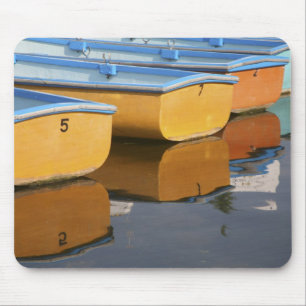 Roeiboten in Henley-on-Thames op de rivier de Thee Muismat