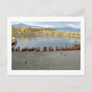 Roeiboten van Derwentwater: Lake District Briefkaart