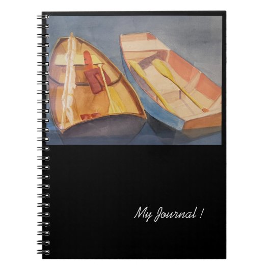 Roeiboten vanaf Bassie Notitieboek (Voorkant)