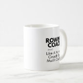 Roeicoach Fun Definitie: Roeicoach Cadeau Koffiemok (Voorkant rechts)