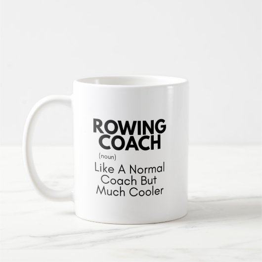 Roeicoach Fun Definitie: Roeicoach Cadeau Koffiemok (Links)