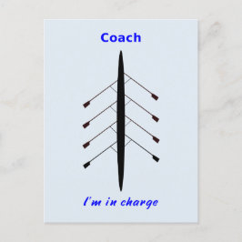 Roeicoach Ik heb de leiding Briefkaart