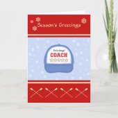 Roeicoach kerst feestdagen aangepaste groet (Voorkant)