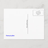 Roeien A naar Z leuk alfabet motivatie Briefkaart (Achterkant)