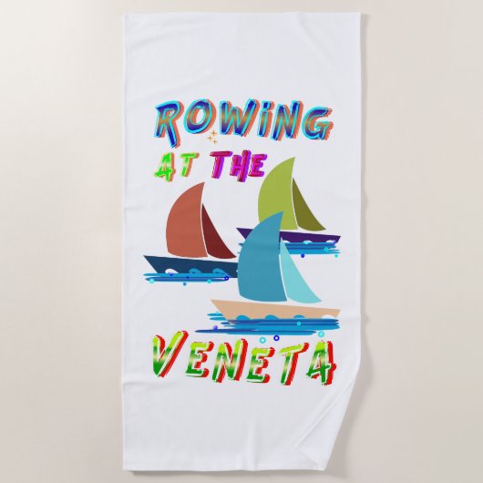 Roeien bij de Veneta Strandlaken (Voorkant)
