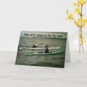 ROEIEN DOOR = GOED GEDAAN OM EEN SPECIALE AFSTUDER KAART (Gele Bloem)