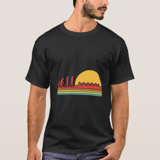 Roeien Evolutie Roeiboot Roeien Kanoën Kayakken T-shirt