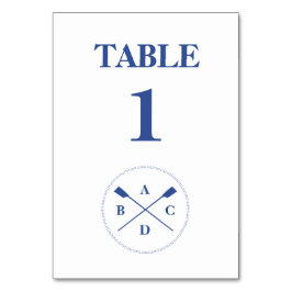 Roeien gekruiste riemen initialen waterig kaart