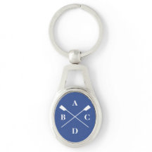 Roeien gekruiste roeispanen monogram initiaal