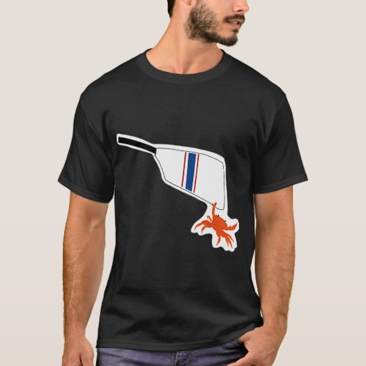 Roeien - haalde een krab binnen t-shirt (Voorkant)