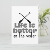 Roeien: Het leven is beter op het water Kaart (Staand voorkant)