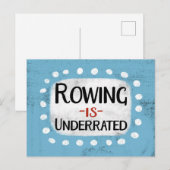 Roeien is ondergewaardeerd Briefkaart (Voorkant / Achterkant)