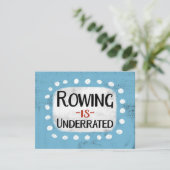 Roeien is ondergewaardeerd Wenskaart Kaart (Staand voorkant)