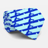 Roeien - LtBlueBkg Stropdas (Opgerold)