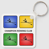 Roeien om vier kleuren te winnen sleutelhanger (Achterkant)